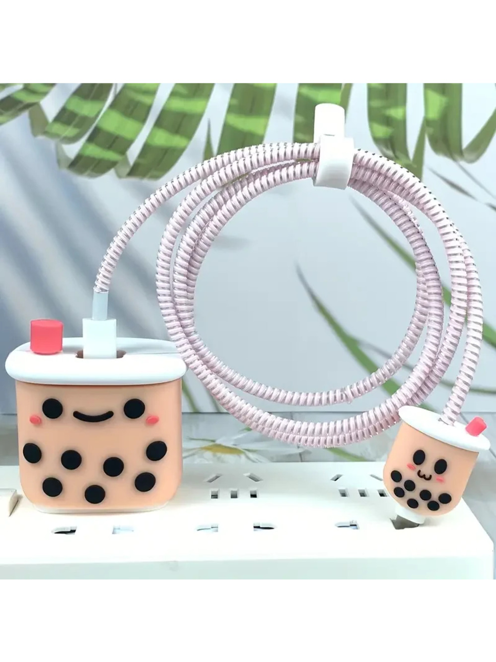 Boba Pearl Milk Tea iPhone Charger Cover Cable Protectors P57